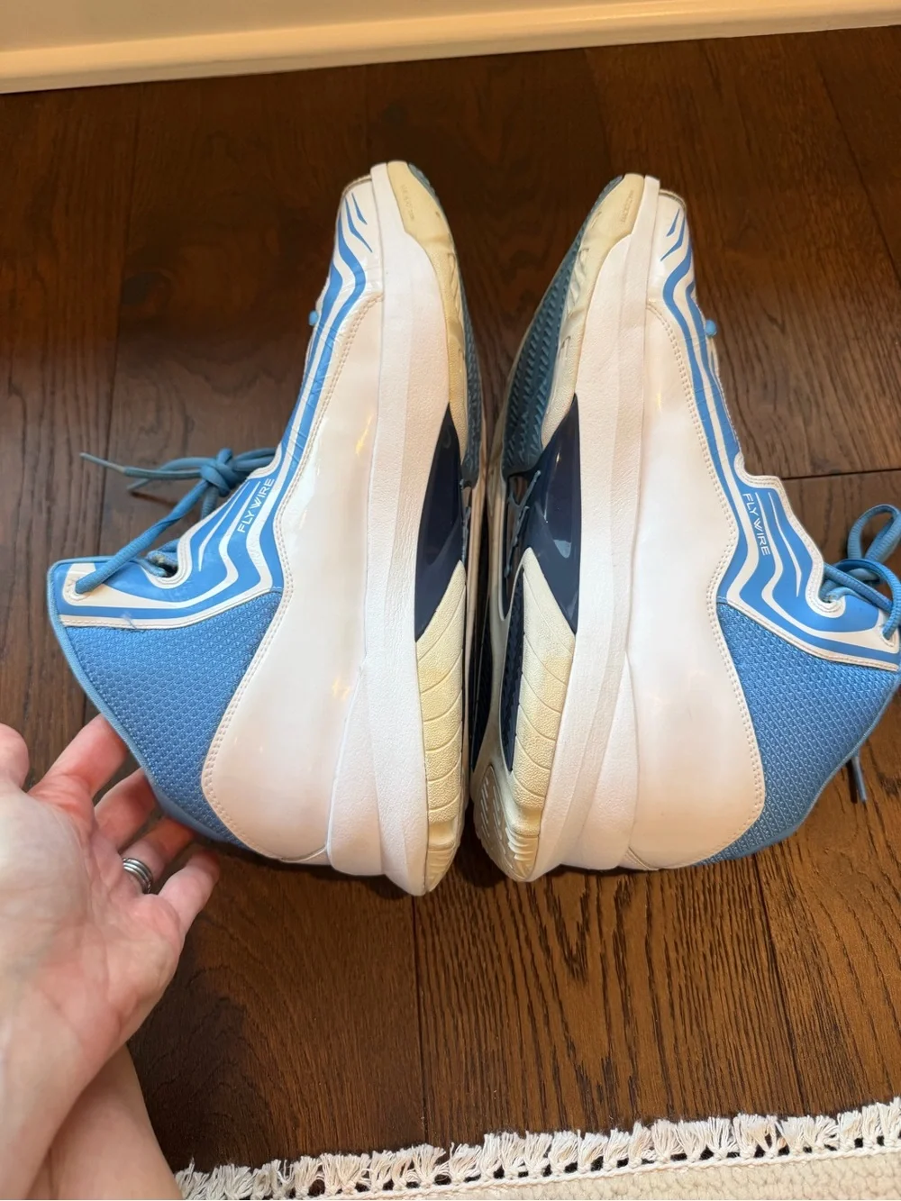 Men’s Nike air Jordan aero mania blue white flywire size 13